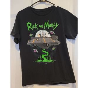 Rick and Morty t shirt  adult swim M Ripple Junction spaceship 2012 tee